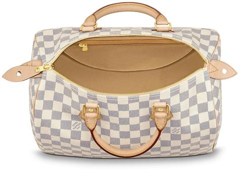 louis vuitton speedy damier azur fake|speedy 30 damier with strap.